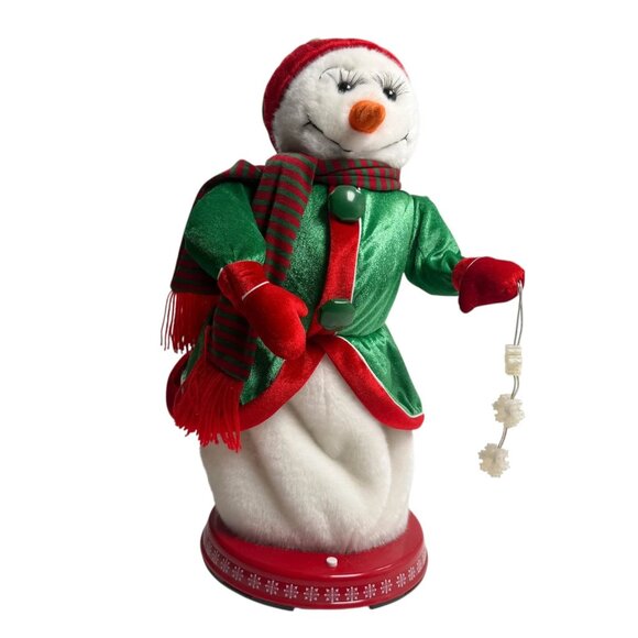 Gemmy Animated Ms Snowflake Snow Woman Spinning Snowflake...
